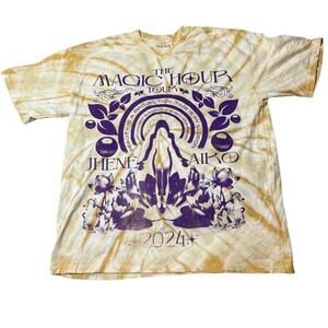 Jhene Aiko The Magic Hour Tour tie dye tee, Size XL New w/o Tag MSRP $50